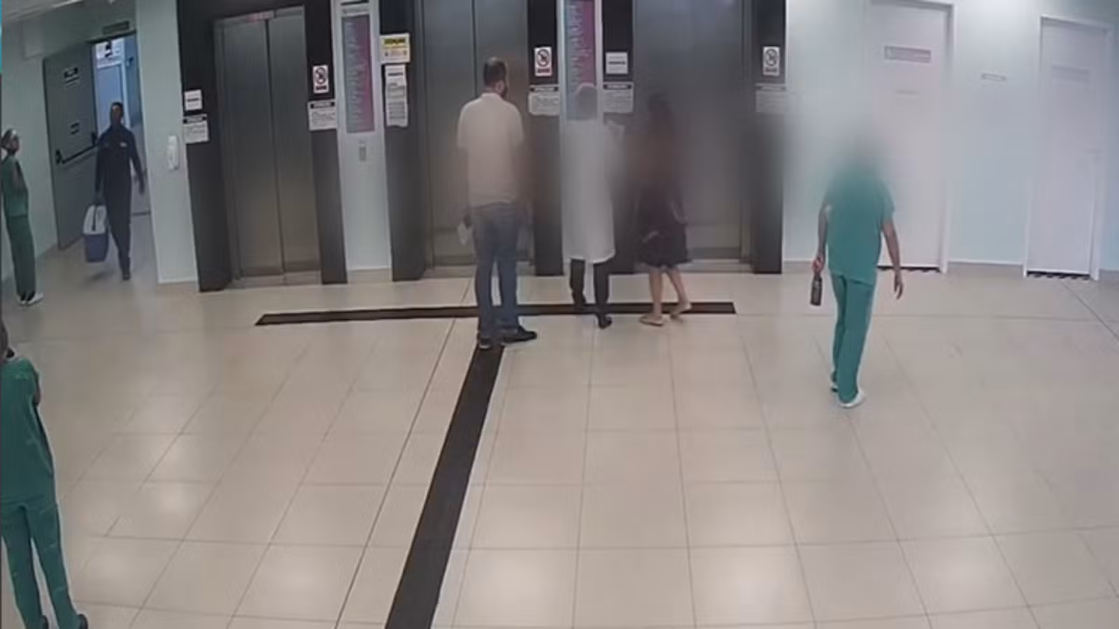 Novas imagens mostram técnica de enfermagem dentro de maternidade 15 minutos após tentar sequestrar recém