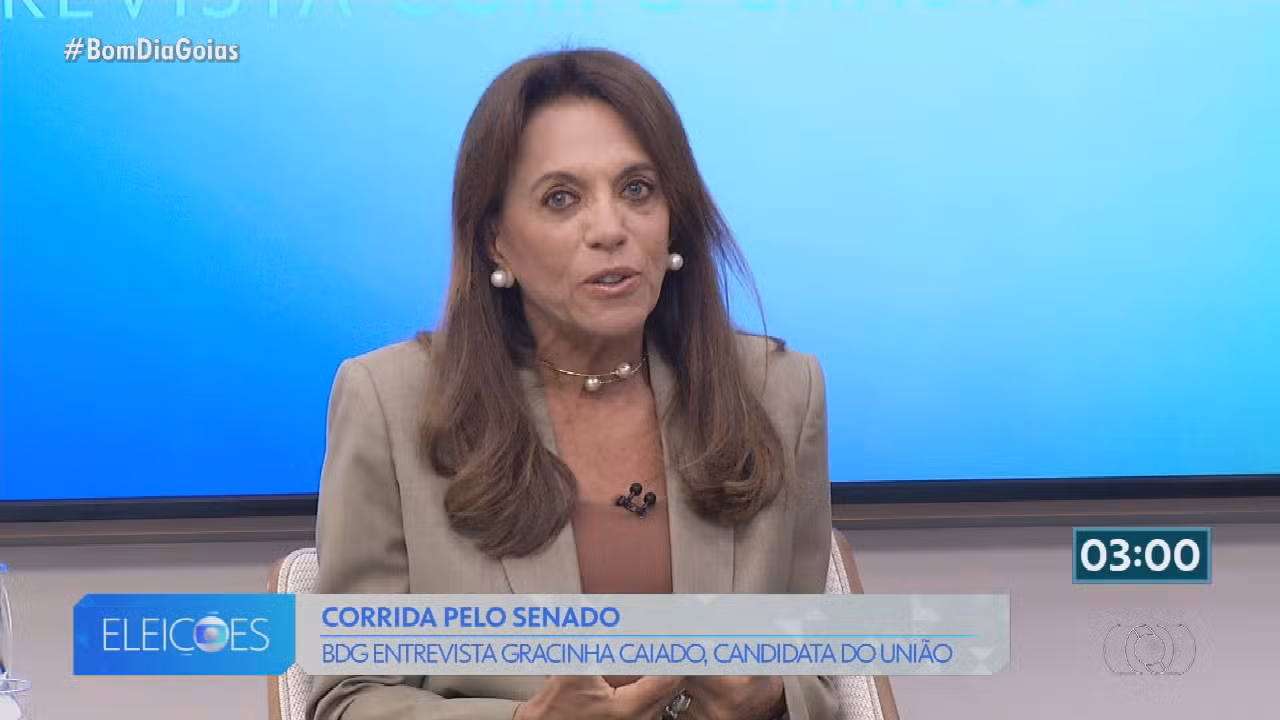 VÍDEOS: Gracinha Caiado é entrevistada no Bom dia Goiás