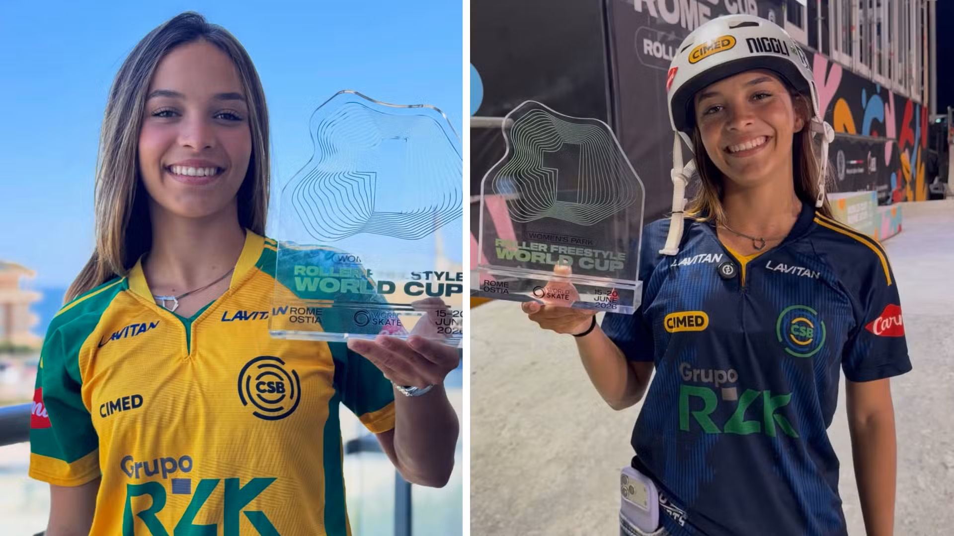 Atleta de 16 anos de Sorocaba conquista tetracampeonato mundial de patinação na Itália