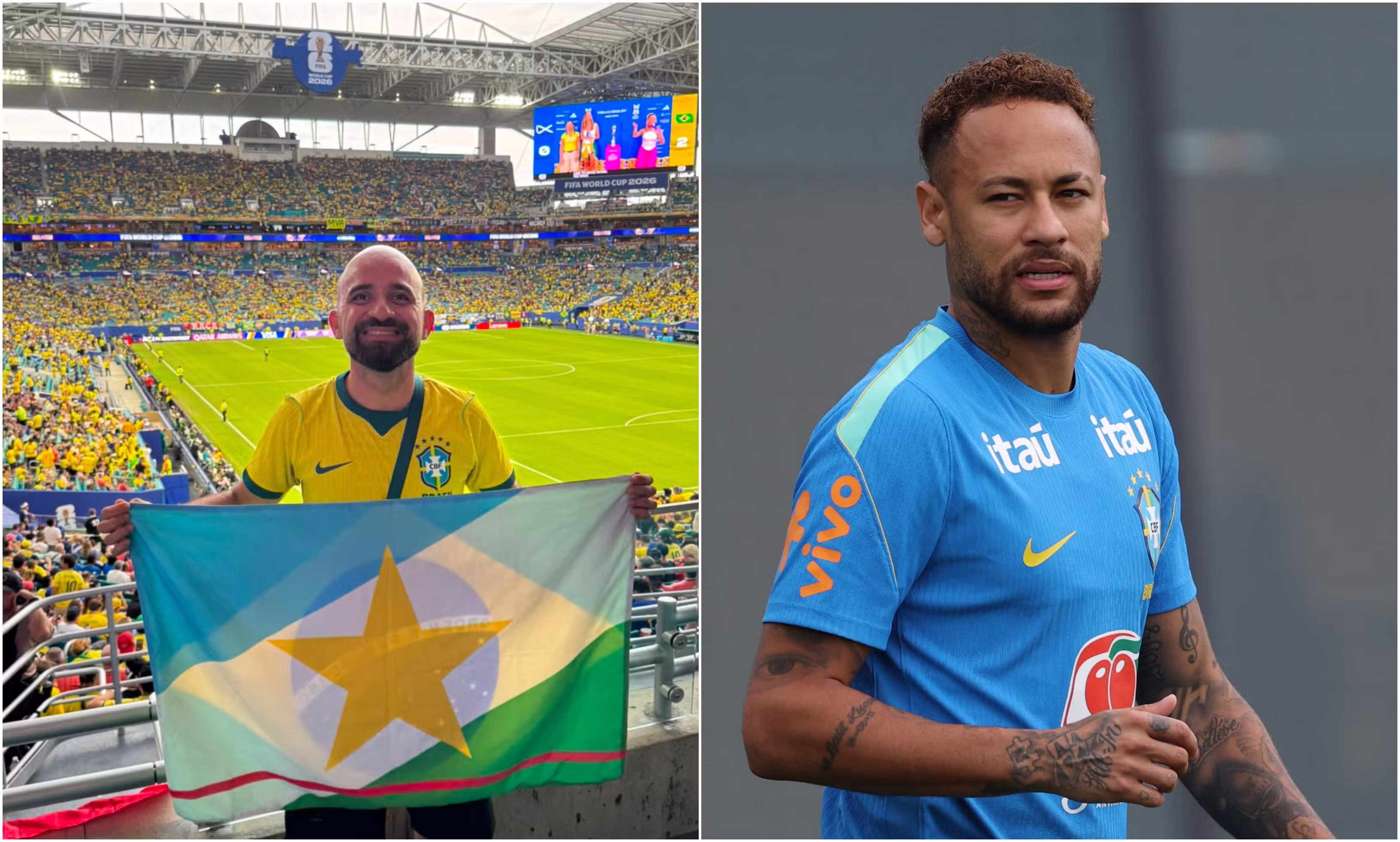 'Menino Ney de Roraima' se prepara por um ano e passa por nove países e realiza sonho de ver Brasil na Copa