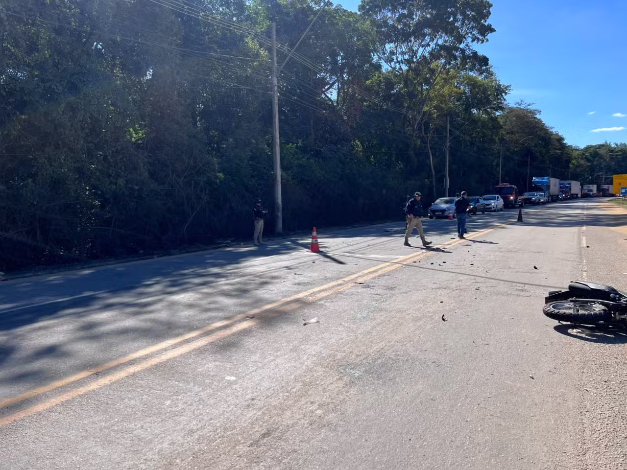 Motociclista morre após bater de frente com outra moto na BR