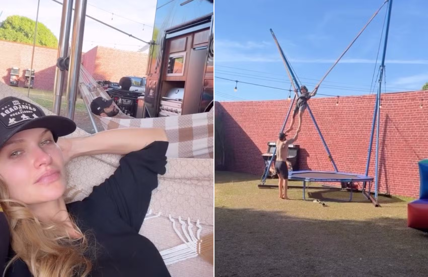 Após show em Barretos e after até o amanhecer, Gusttavo Lima curte domingo de preguiça com Andressa Suita no camping