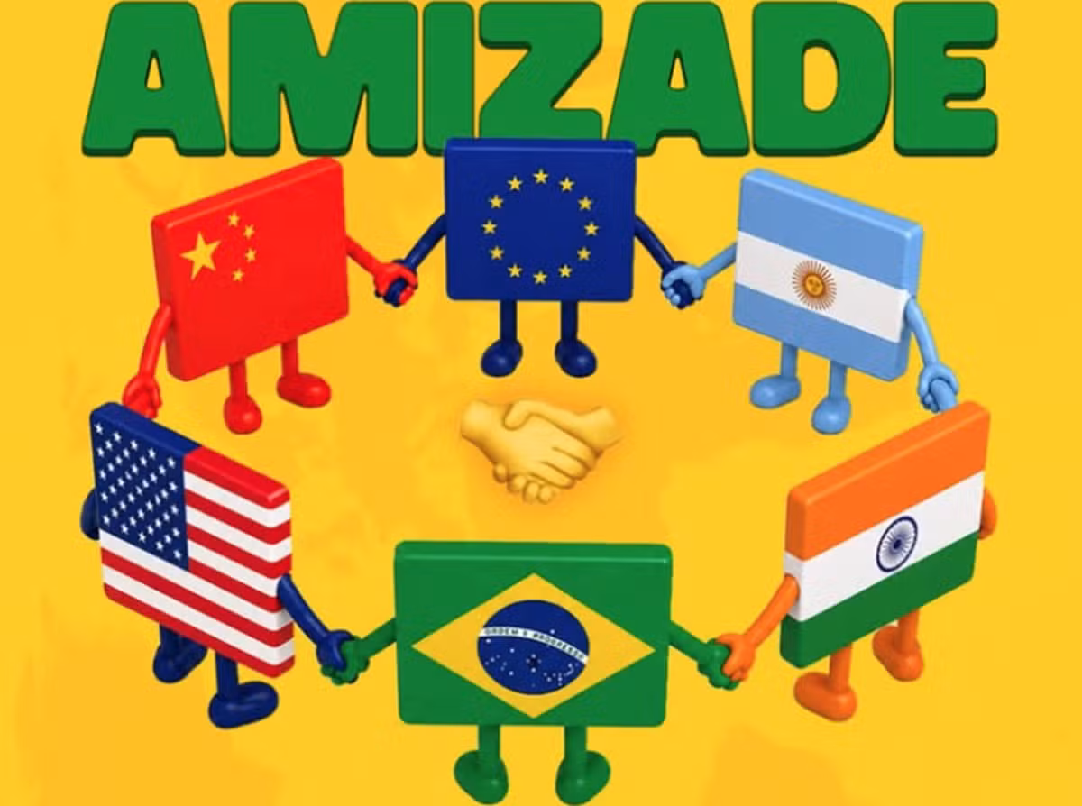 'Dia da Amizade': Em meio ao tarifaço, governo publica imagem do Brasil de mãos dadas com os EUA e manda indireta