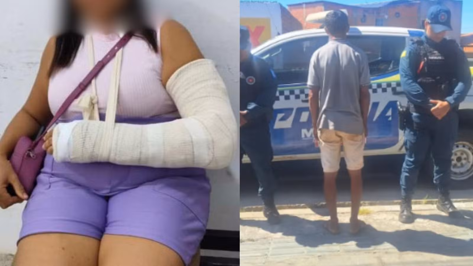 Homem é preso por ameaça contra a ex menos de 24 horas após medida protetiva; vítima já fraturou o braço