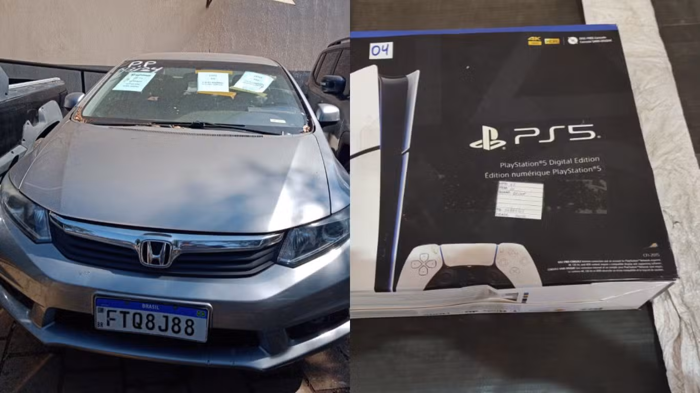 Novo leilão da Receita tem PS5 por R$ 577 e Honda Civic por R$ 3,2 mil; veja como participar