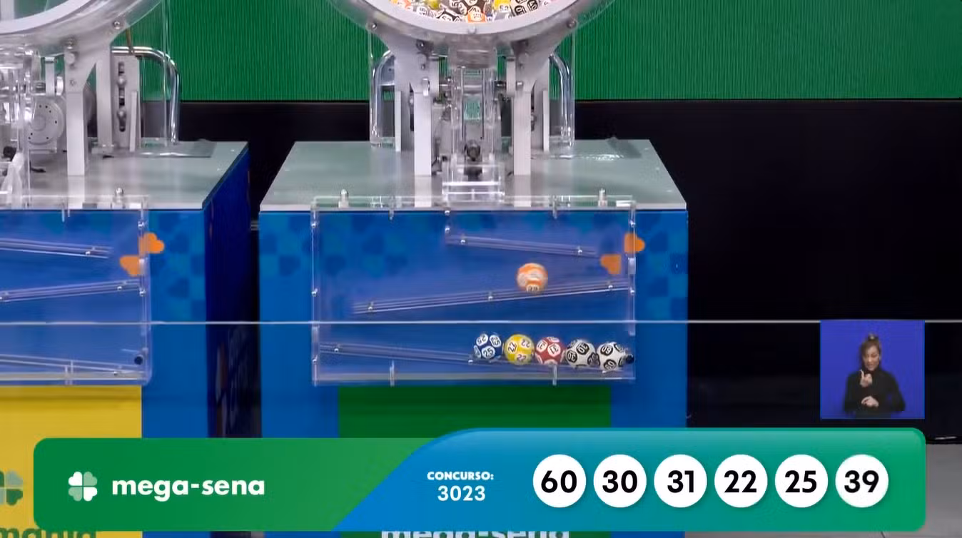Mega-Sena, concurso 3023: confira os números sorteados