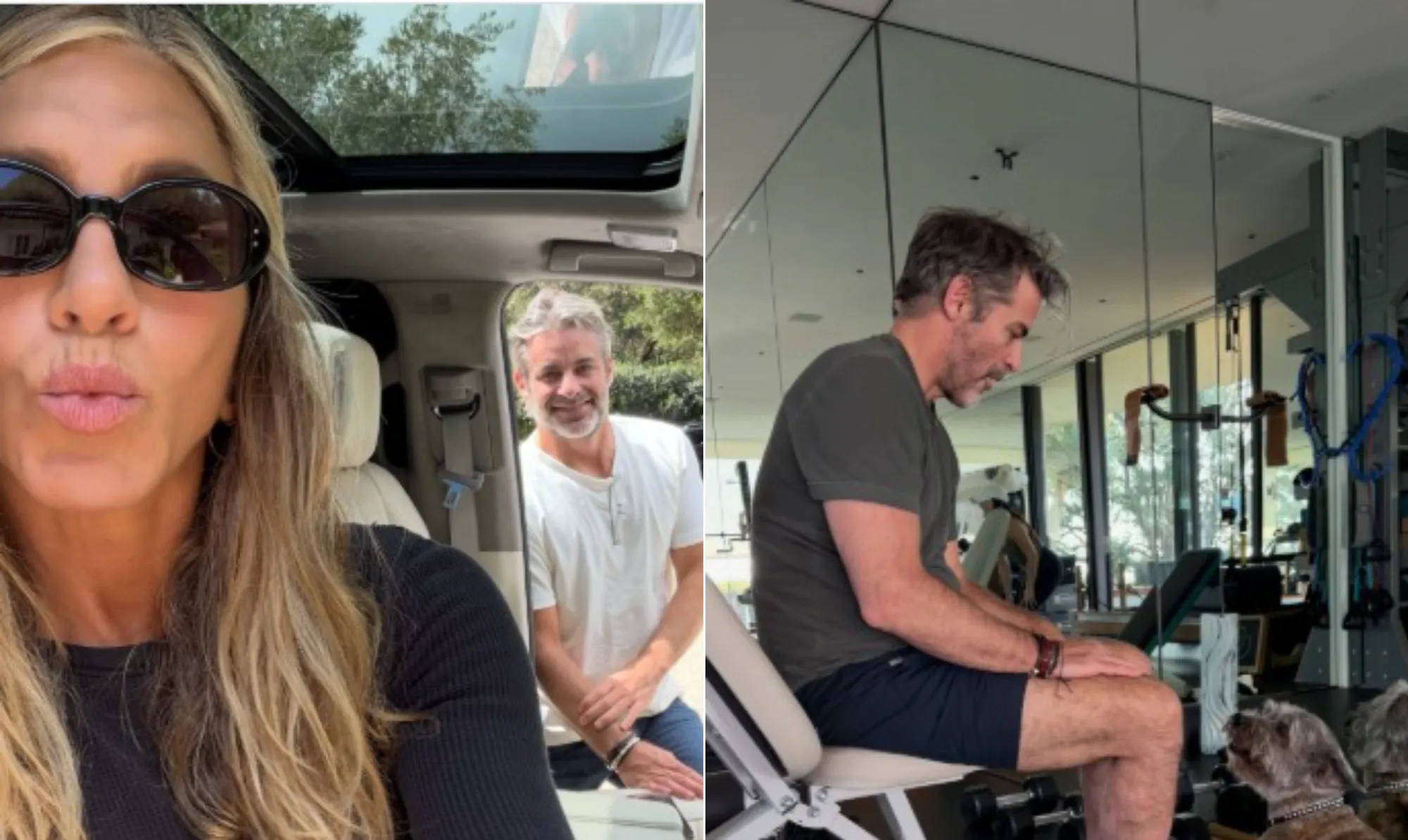 Jennifer Aniston publica novas fotos com o namorado e mostra momentos de férias ao lado de amigos famosos; veja