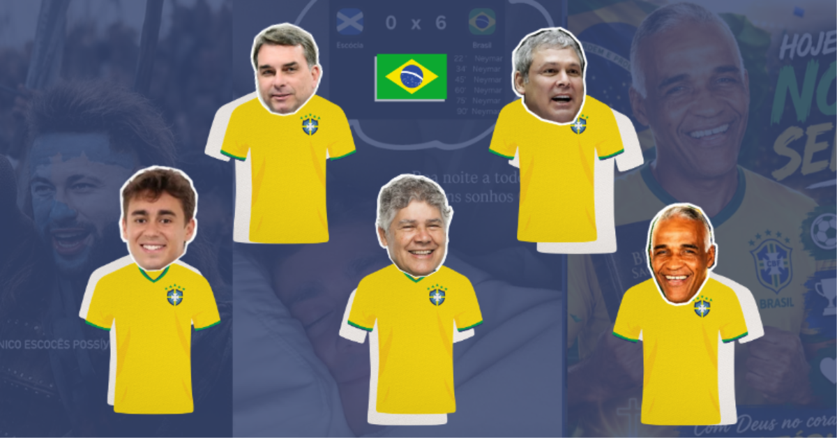 De palpite a meme, parlamentares fazem "esquenta" para jogo da Seleção
