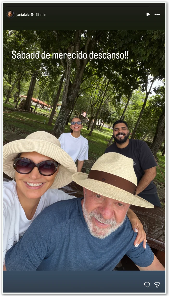 Lula aproveita sábado de “descanso?