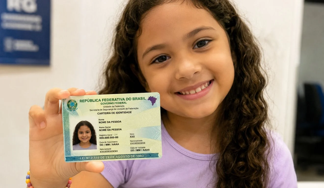 Criança já tem RG antigo: veja quando é preciso fazer a nova identidade