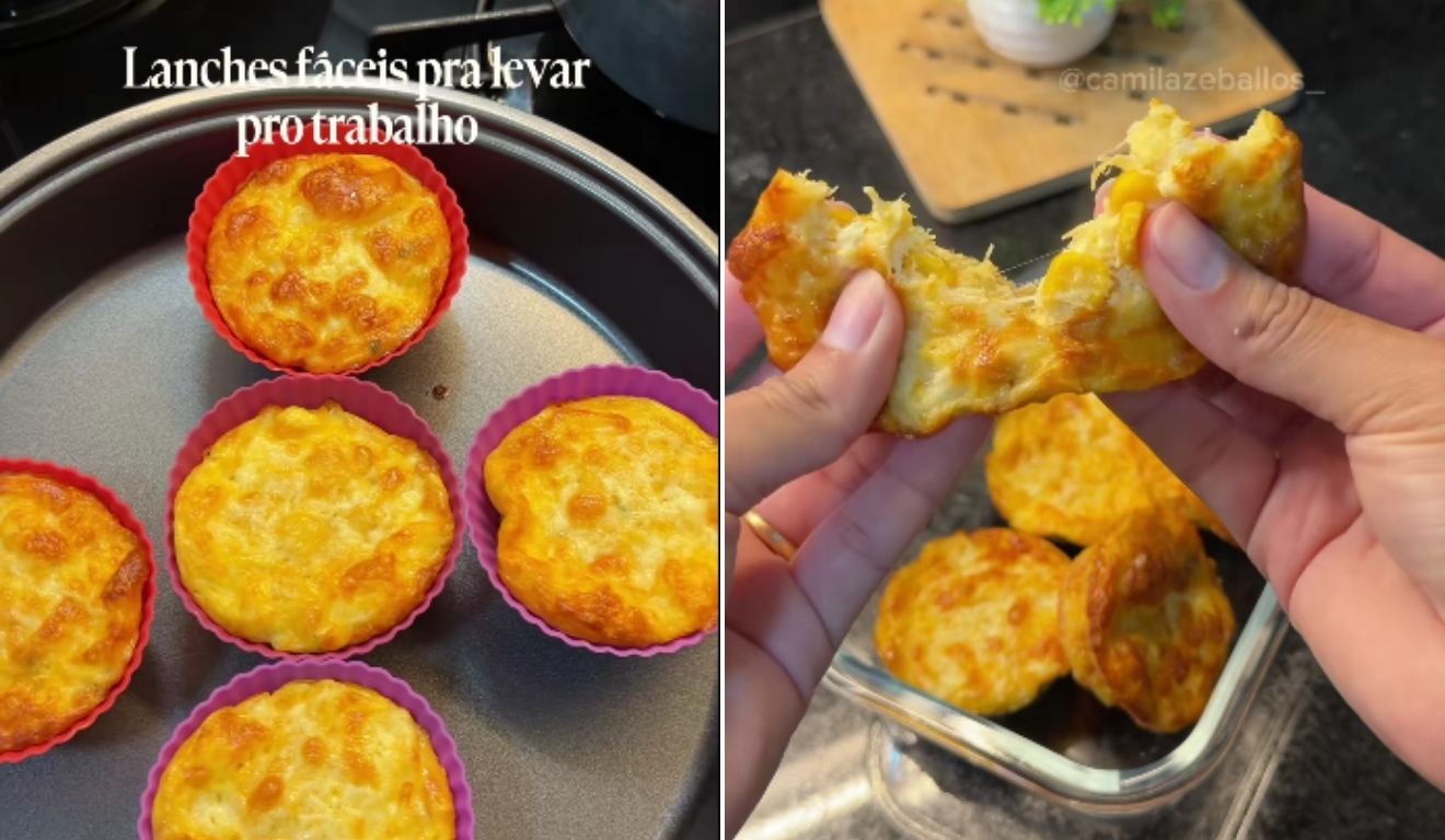 Nem pão, nem tapioca: tortinha de frango vira queridinha de quem quer emagrecer