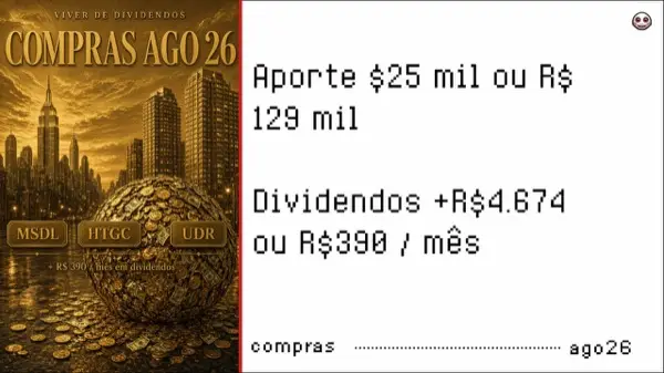 Compras MSDL HTGC UDR ago26