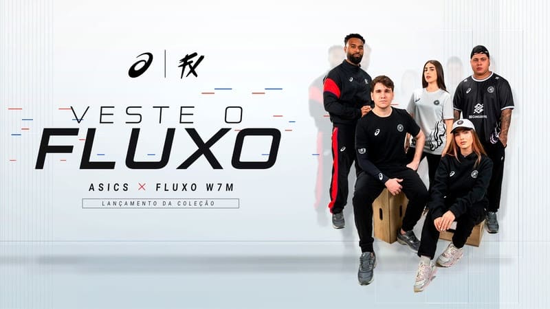 ASICS e Fluxo W7M lançam coleção inédita que une performance, esports e lifestyle