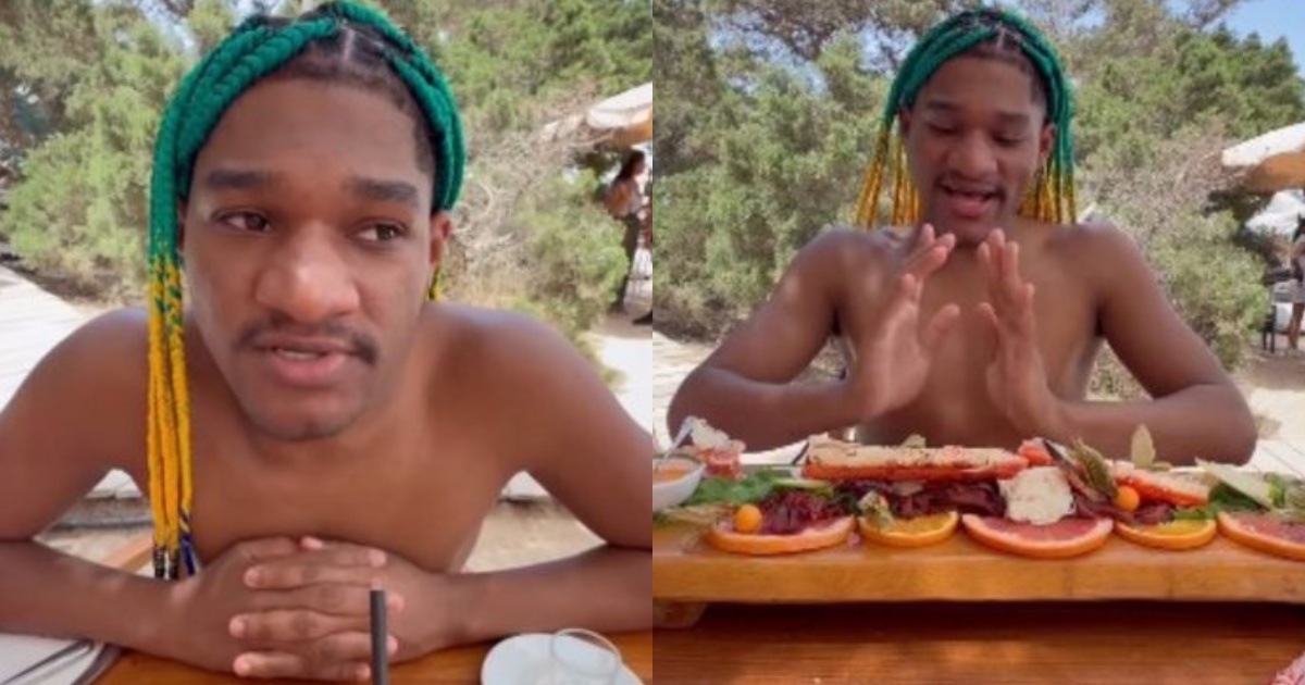 Influenciador baiano Junior Caldedirão desabafa após constrangimento em restaurante em Ibiza