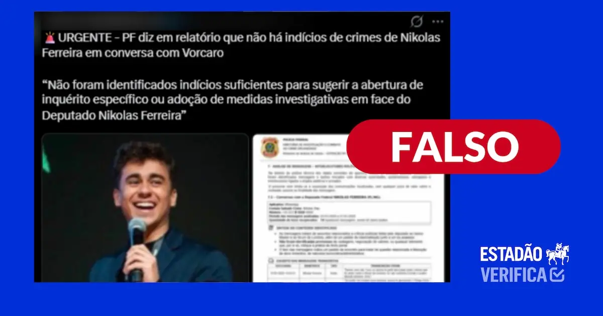 Para blindar Nikolas no caso Vorcaro, IA é usada para forjar relatório da PF