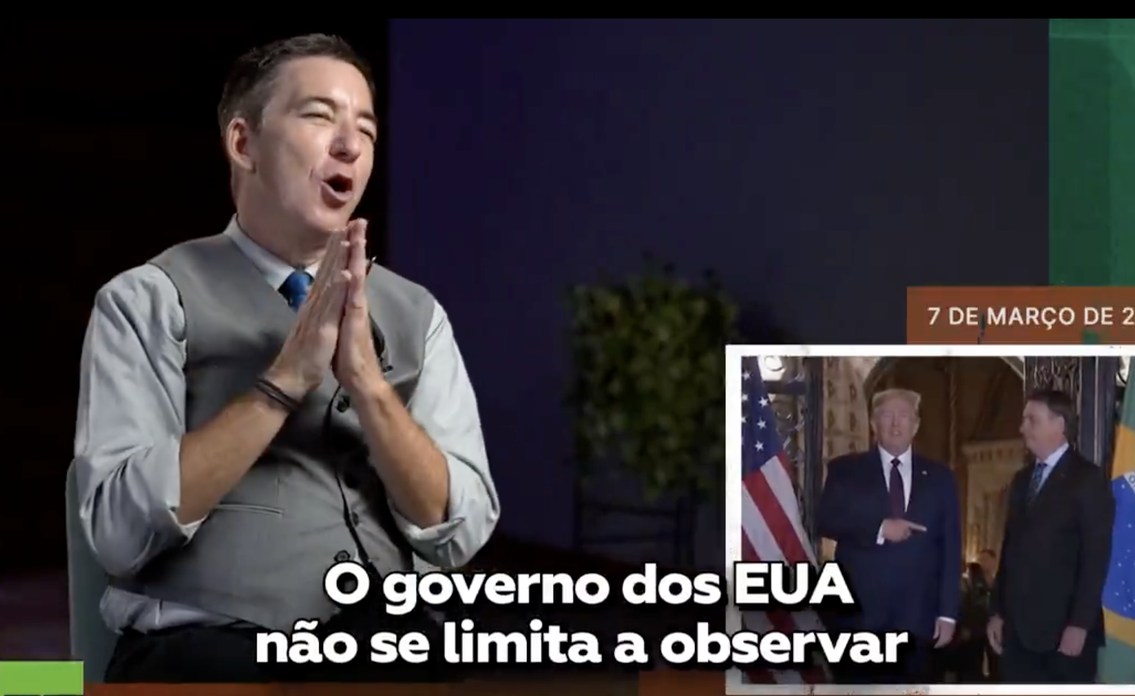 Glenn Greenwald acusa EUA de interferirem para derrotar Lula e favorecer Bolsonaro