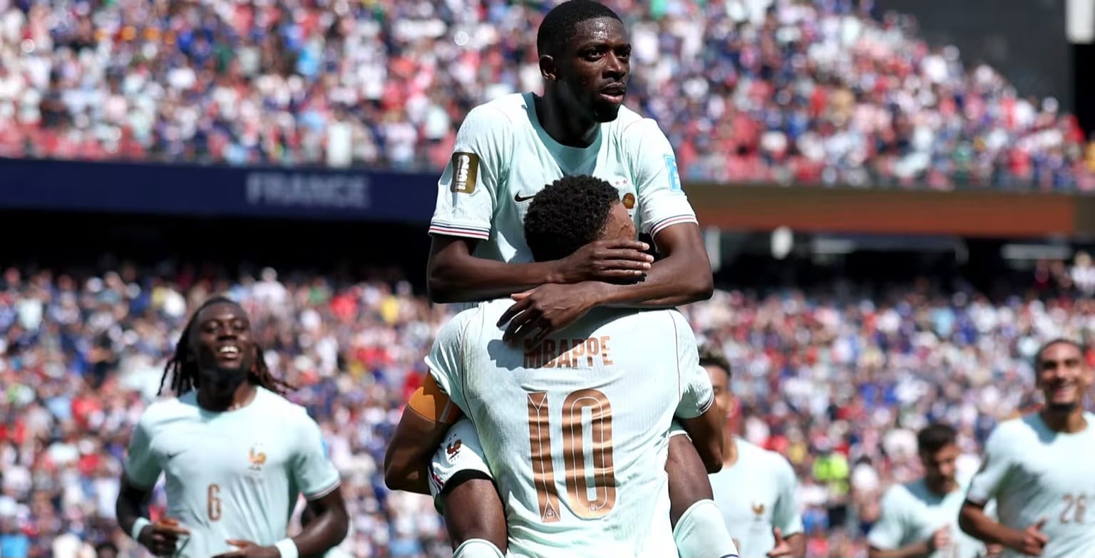 Dembélé faz hat-trick, comanda goleada francesa, Mbappé passa em branco e Senegal entra na briga por vaga