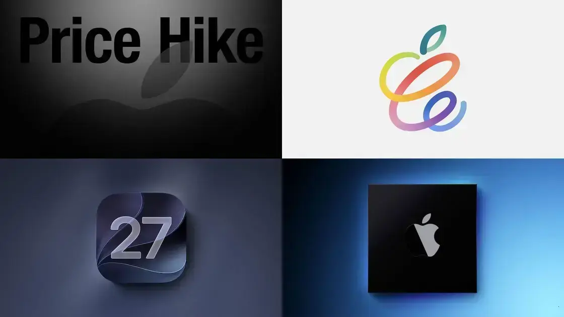 Apple anuncia aumento de preços e novidades em produtos para 2026 e 2027
