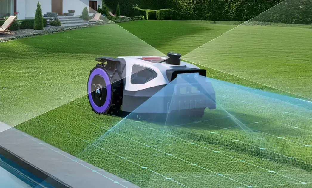Robôs de jardinagem HoloSense: navegação precisa com tecnologia tripla