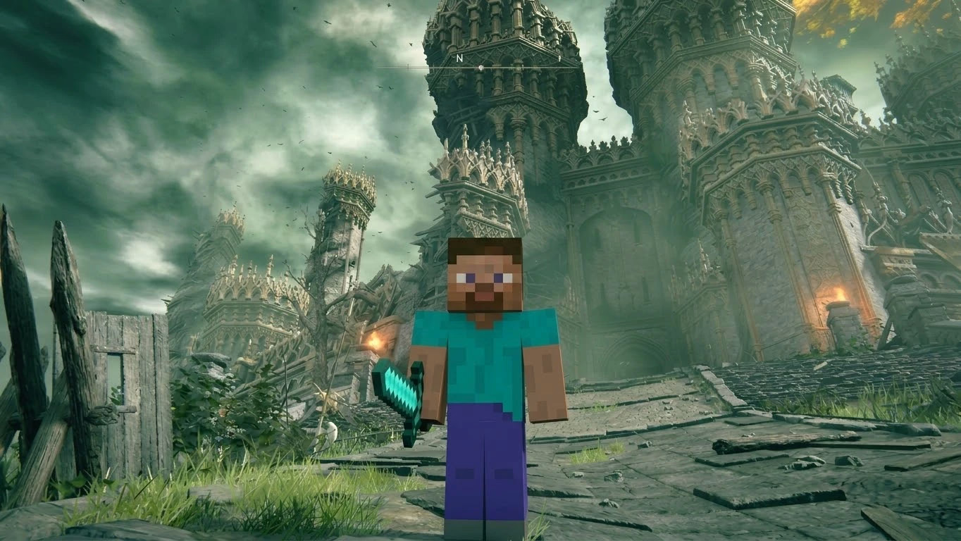 Mod coloca o Minecraft inteiro dentro de Elden Ring