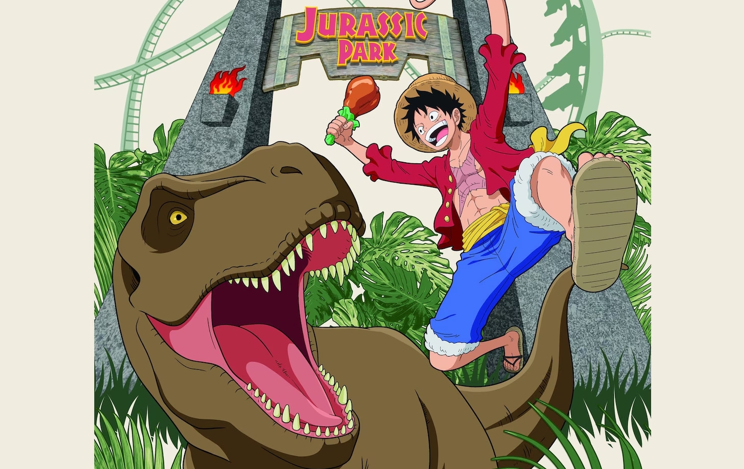 ‘One Piece’ e ‘Detective Conan’ ganham colaboração com ‘Jurassic Park’ e ‘De Volta para o Futuro’