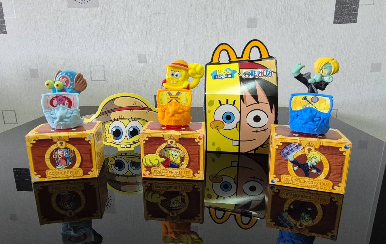 Colaboração entre ‘One Piece’ e ‘Bob Esponja’ chega ao McDonald?