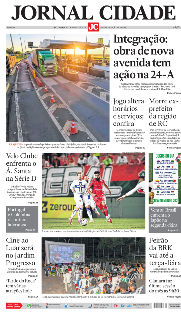 JORNAL CIDADE 27 DE JUNHO DE 2026