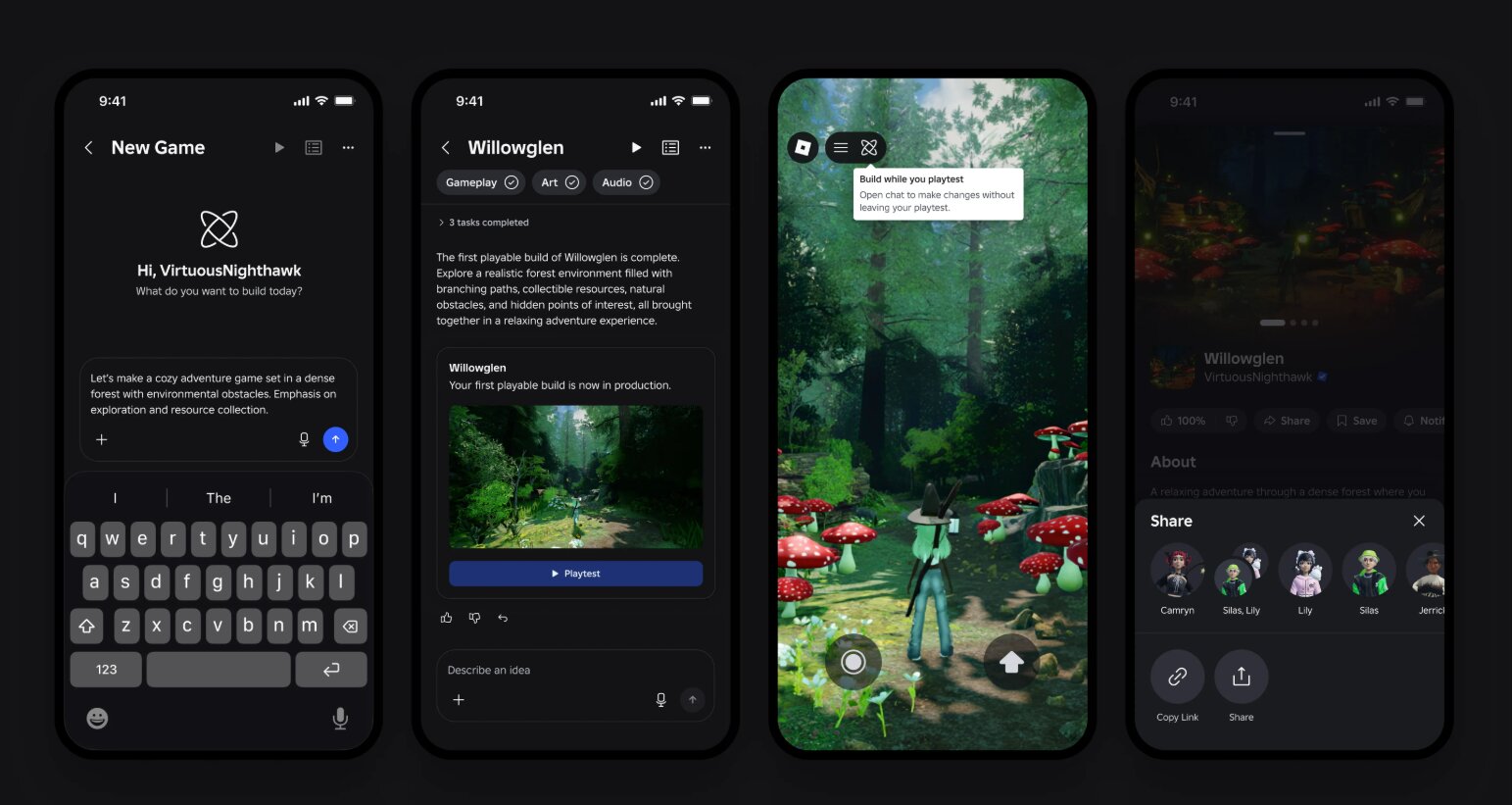 Roblox adiciona ferramenta de vibe coding