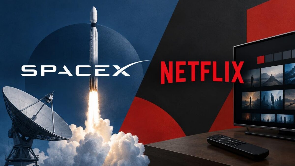 Foguete decola, streaming trava: SpaceX sobe e Netflix cai após resultados trimestrais; entenda os números